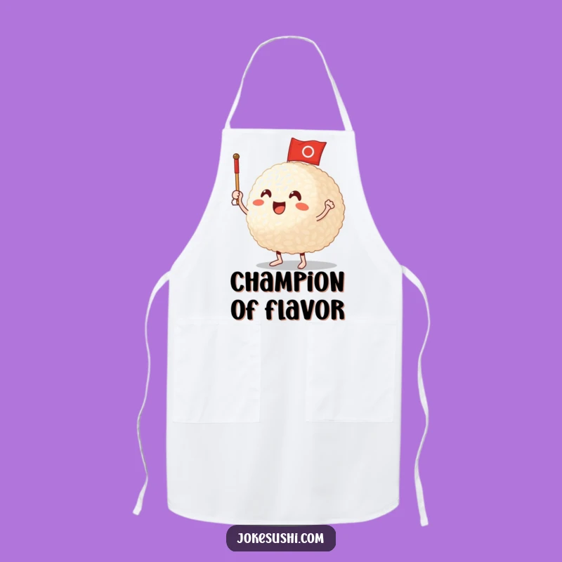 Funny Rice Ball Apron: Cook With Enthusiasm In This Cheerful Funny Gift