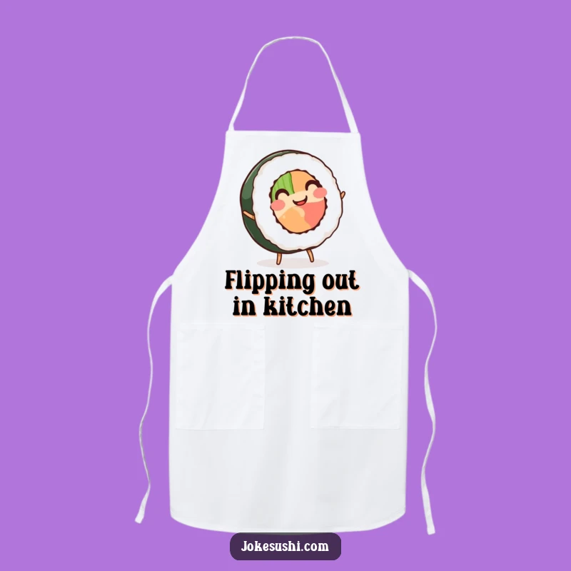 Funny Sushi Cartwheel Apron: Kitchen Acrobatics - Hilarious 'Funny Gift'
