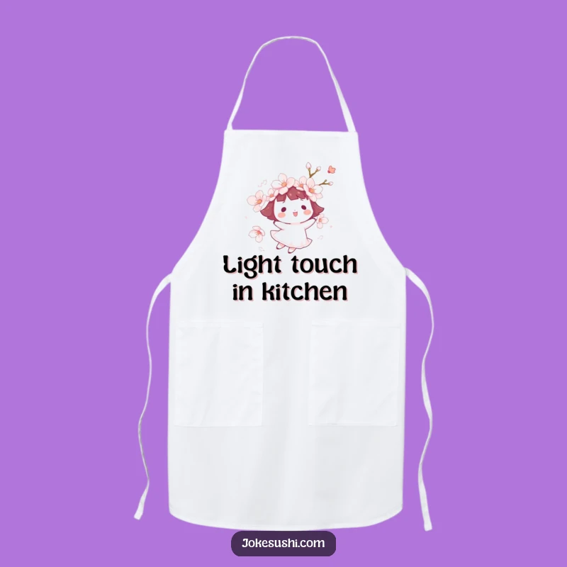 Funny Cherry Blossom Float Apron: Cook with Gentle Cheer