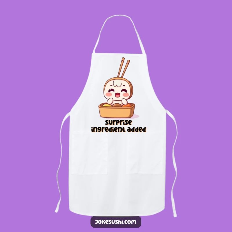 Funny Surprised Bento Box Apron: Cook with Surprise and Hilarious Style