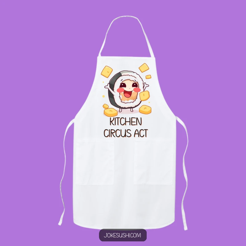 Funny Sushi Ginger Juggling Apron: Hilarious Japanese Kitchenware Gift