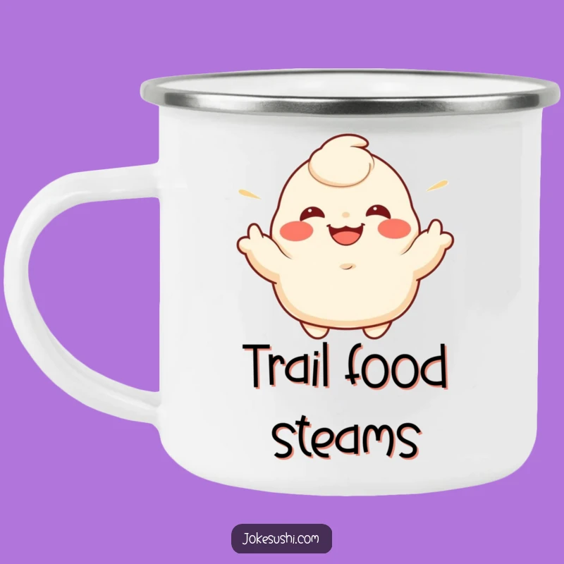 Adventure Ready Funny Dumpling Camping Mug: Outdoor Humor Gift