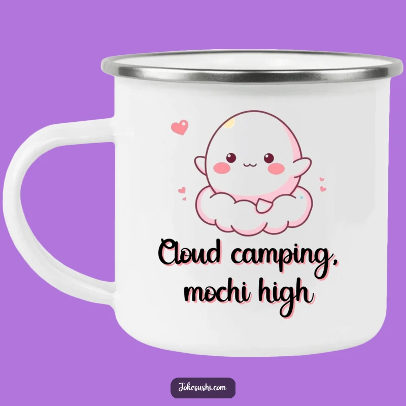 Funny Mochi Camping Mug: Whimsical and Cheerful for Outdoor Fun