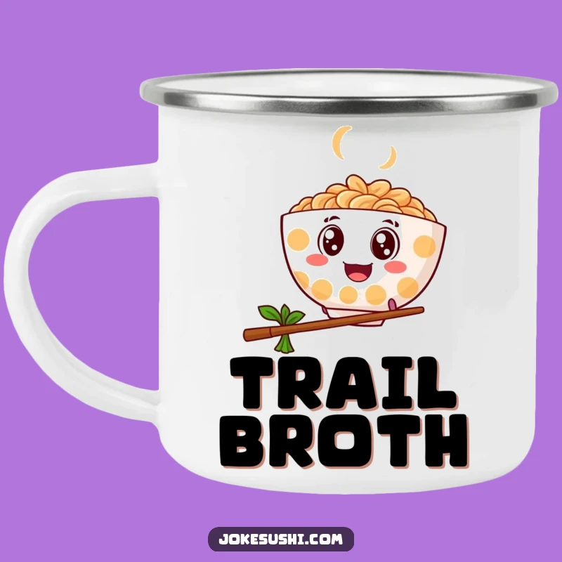 Funny Bouncy Ramen Camping Mug, Googly Eye Cup - Ideal Funny Gift