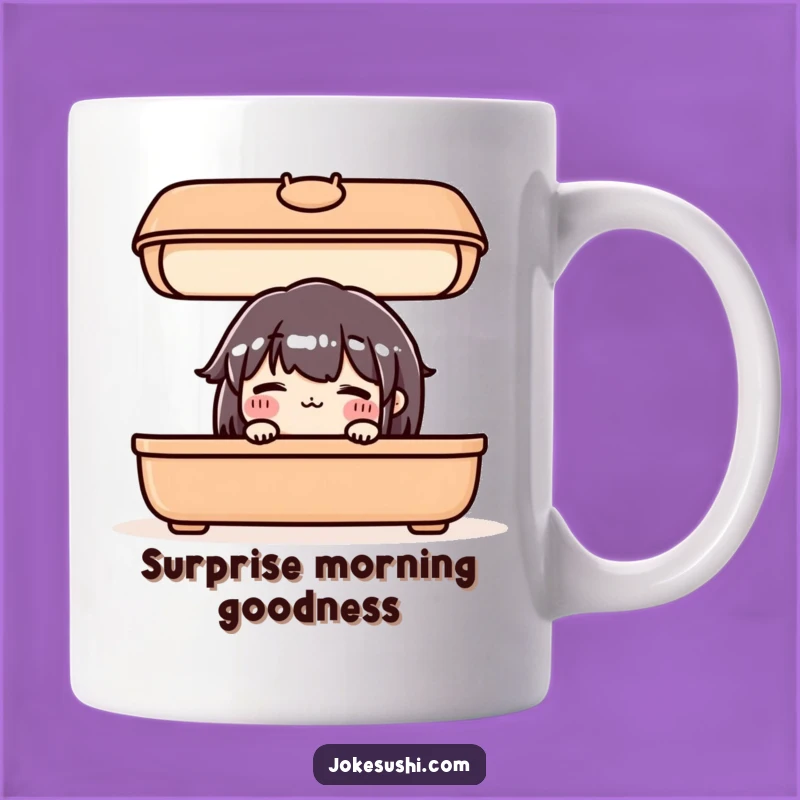 Funny Blushing Bento Mug: Adorable Lunch Humor and Perfect Gift
