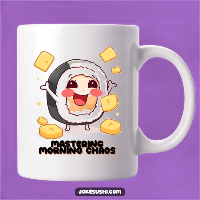 Funny Sushi Ginger Juggling Mug: Hilarious Japanese Foodie Gift for Fans