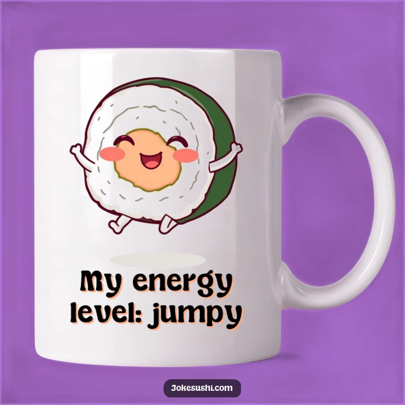 Funny Sushi Roll Jumping Mug: A Hilarious Gift for Foodies and Fun Lovers