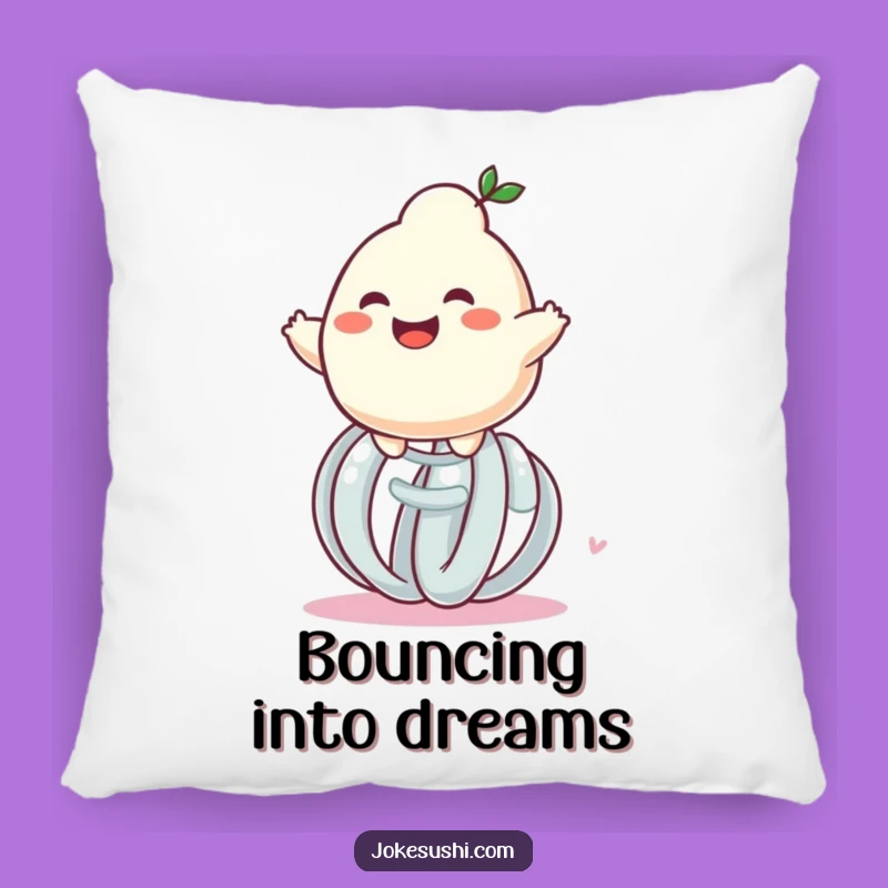 Cozy Funny Dumpling Spring Bounce Pillow: Cuddle Up with a Laugh