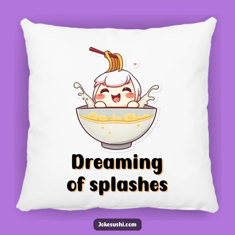 Cozy Funny Ramen Splash Pillow: Add Comfort and Playful Humor