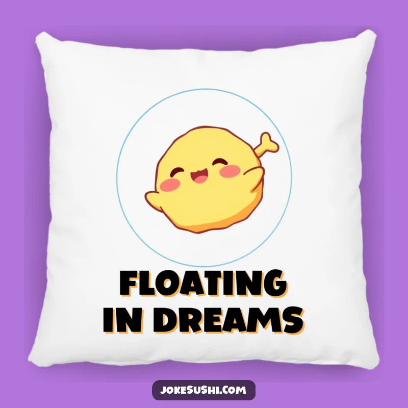 Cozy Funny Tempura Bubble Pillow: Snuggle Up with Joyful Floating Comfort