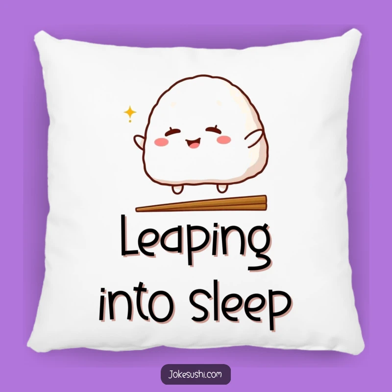 Funny Onigiri Wink Pillow: Comfy and Hilarious Cushion!