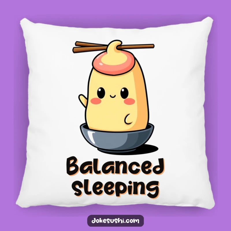Funny Tamagoyaki Chopstick Pillow: Cozy Comfort with Culinary Charm!