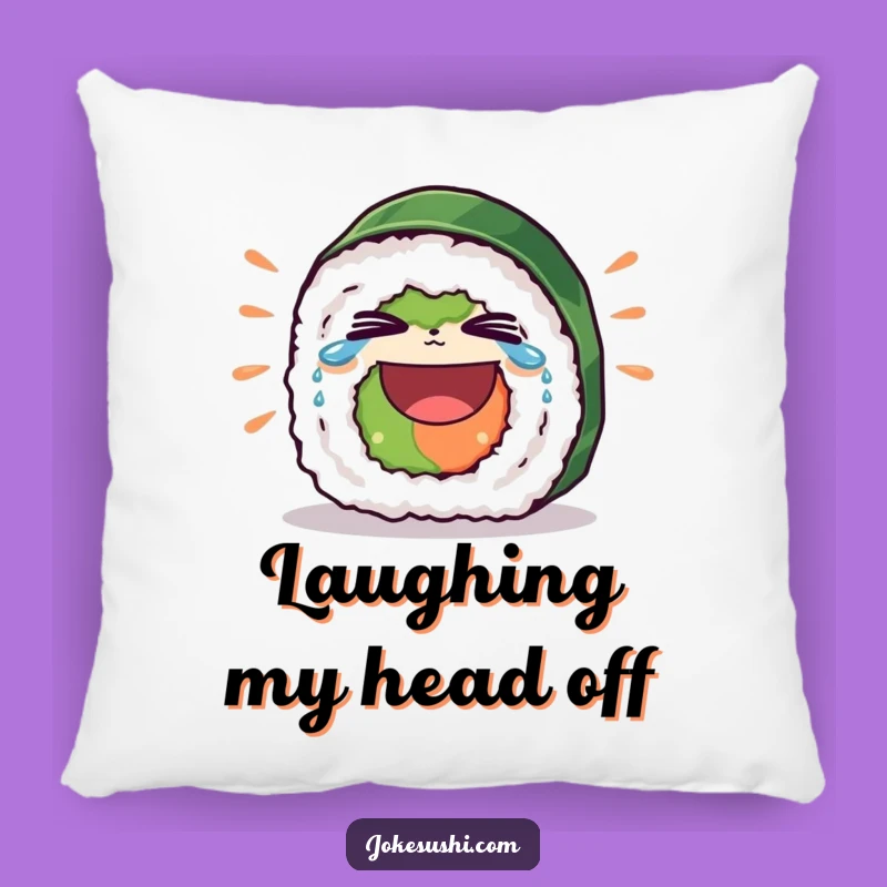 Funny Sushi Roll Pillow - Soft and Hilarious Laughing Character