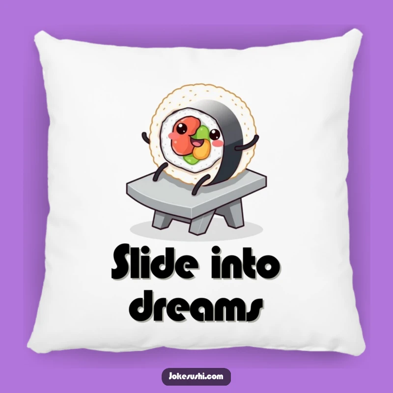 Funny Sushi Slide Pillow - Cozy Comfort with a Smooth Touch