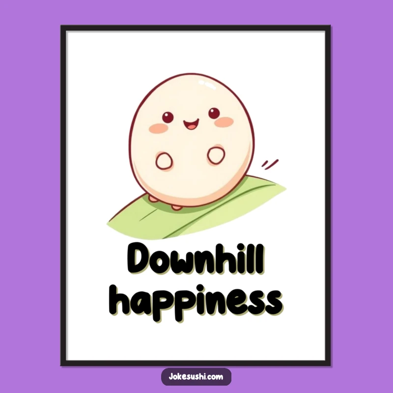 Funny Mochi Roll Digital Print: Instant Sweetness and Humorous Decor
