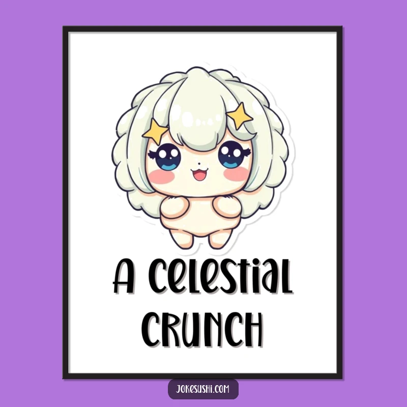 Funny Digital Art: Starry Eyed Tempura, Instant Hilarious Decor Download