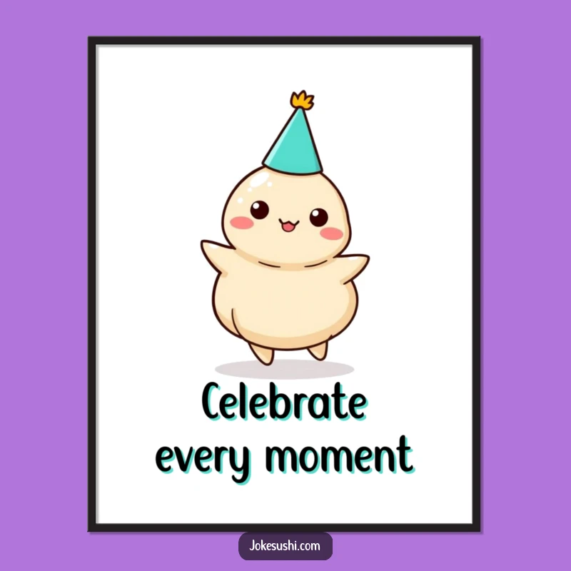 Funny Dumpling Party Digital Print: Instant Celebration for Your Walls