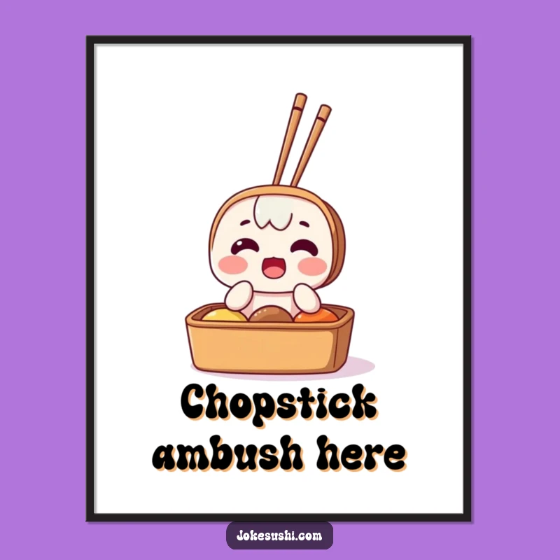 Funny Surprised Bento Box Digital Art: Instant Humorous Decor