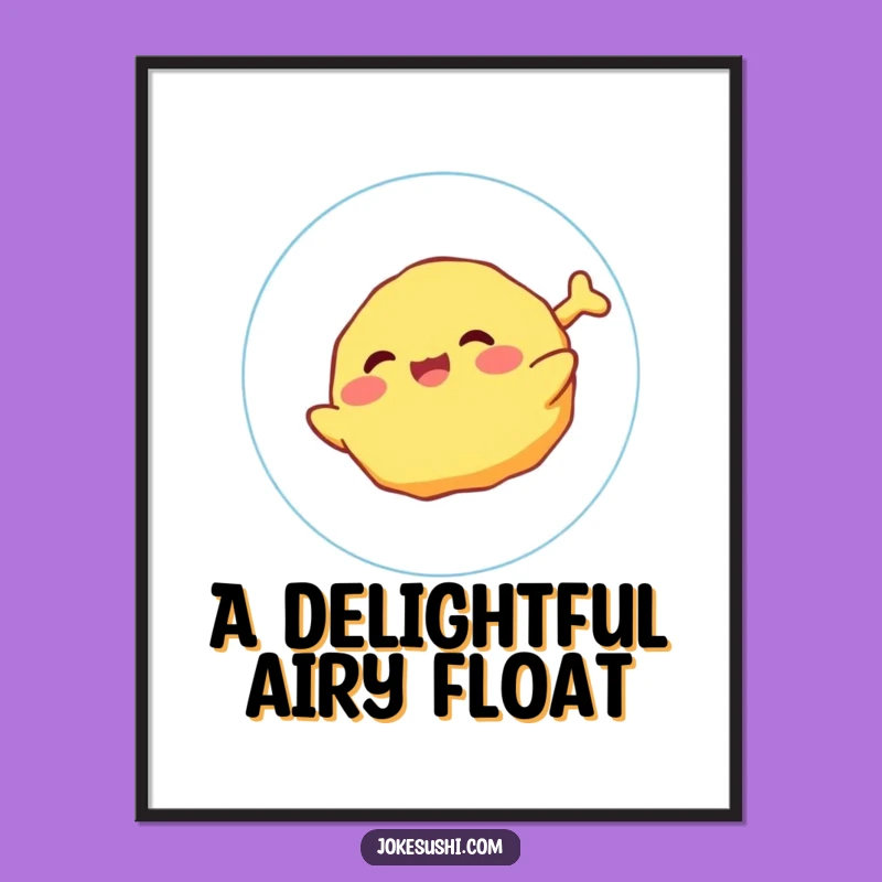 Funny Tempura Bubble Digital Art: Joyful Float for Instant Whimsical Decor