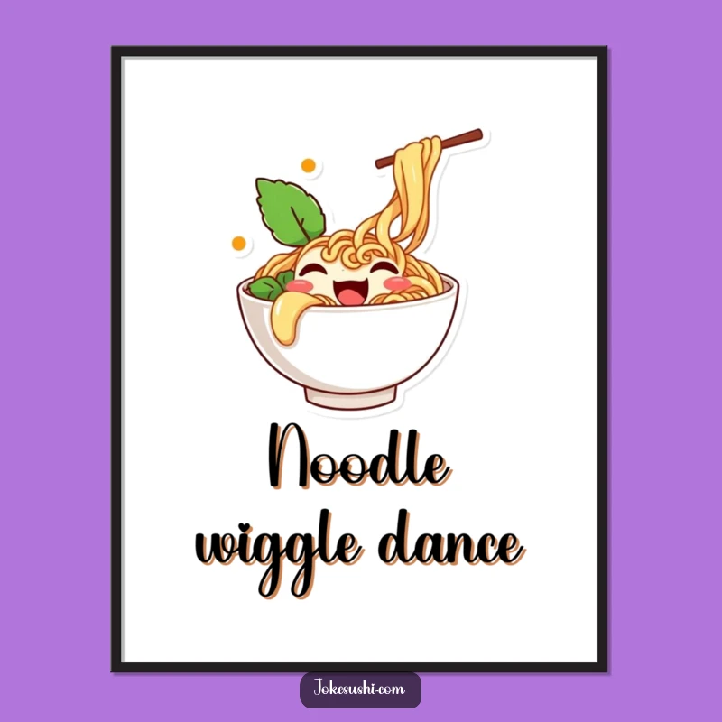 Funny Wiggling Ramen Digital Art: Instant Noodle Character Download