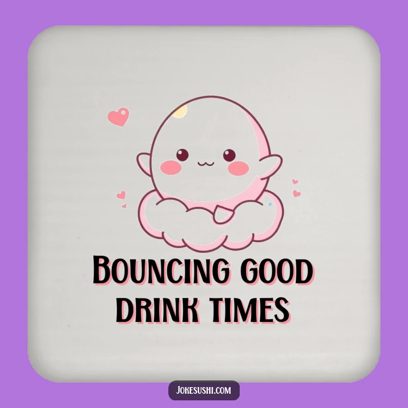 Funny Mochi Coaster: Protect Surfaces with Sweet Cloud Charm