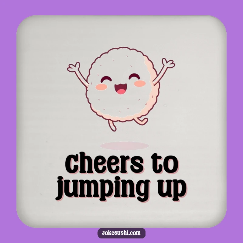 Funny Rice Ball Jump Coaster: Happy Character Art - Perfect 'Funny Gift'