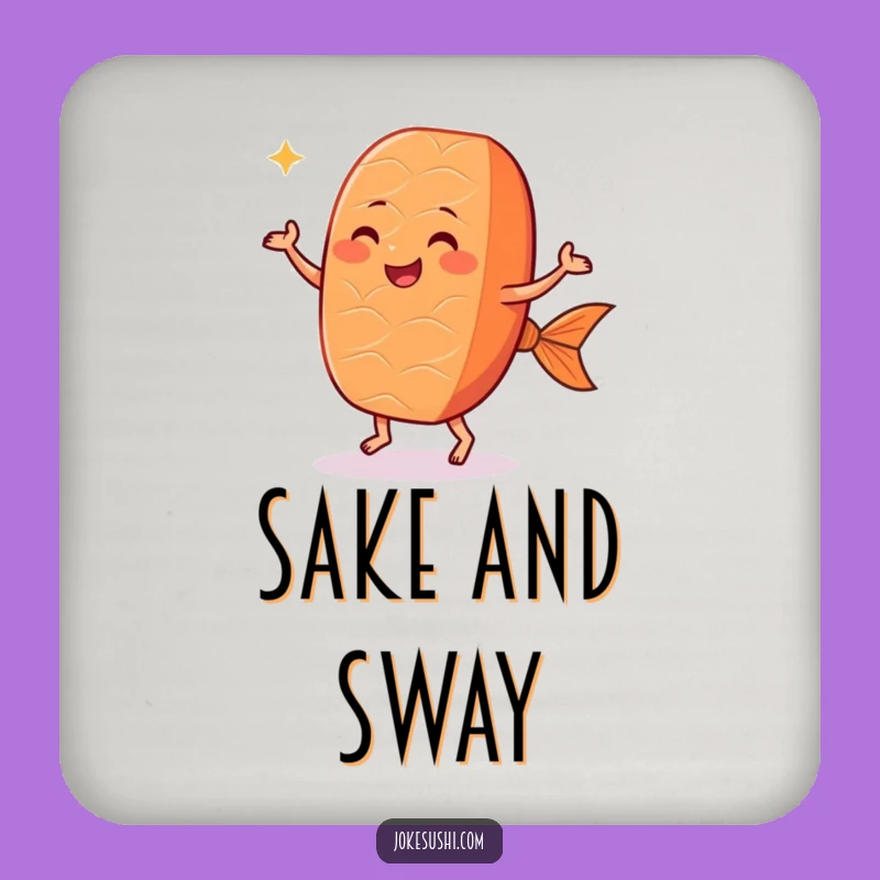 Funny Dancing Salmon Nigiri Coasters: Protect Surfaces with Sushi Style