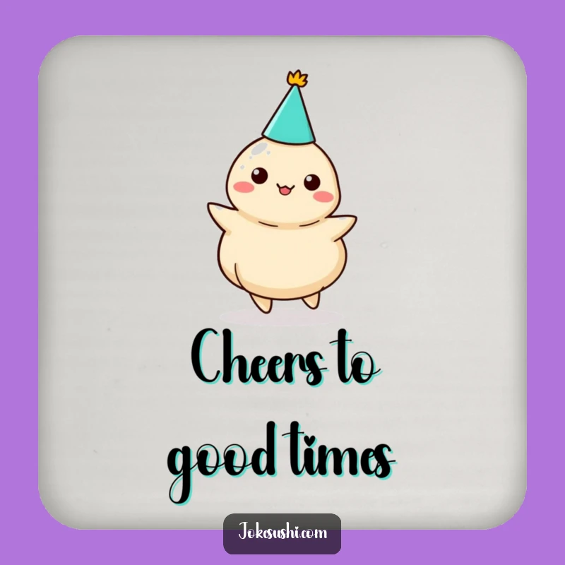 Funny Dumpling Party Coasters: Protect Surfaces with Hilarious Festive Fun