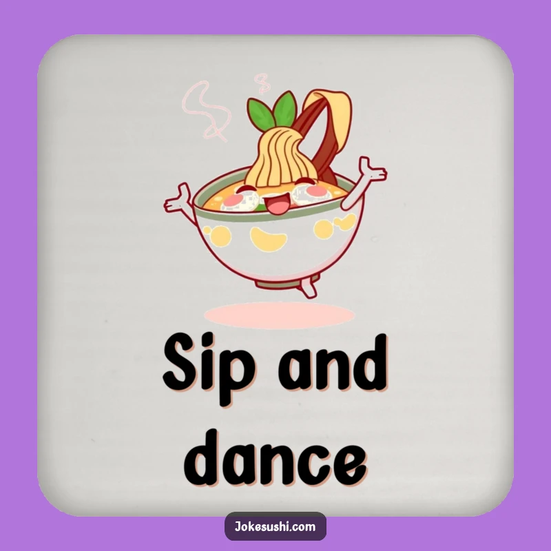 Funny Ramen Coaster: Protect Surfaces With This Cheerful Funny Gift