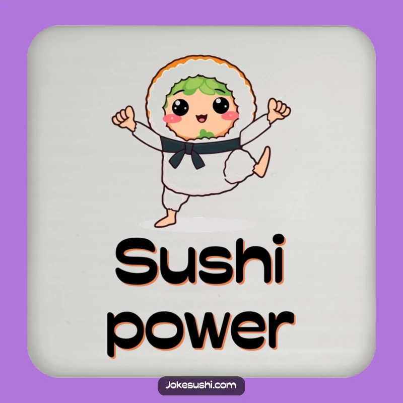 Funny Sushi Karate Coaster Set - Protect Surfaces with Foodie Fun