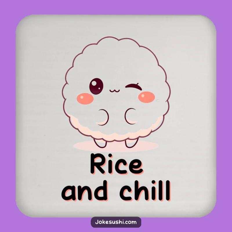 Funny Rice Ball Coaster Set: Protect Surfaces with Playful Comedy