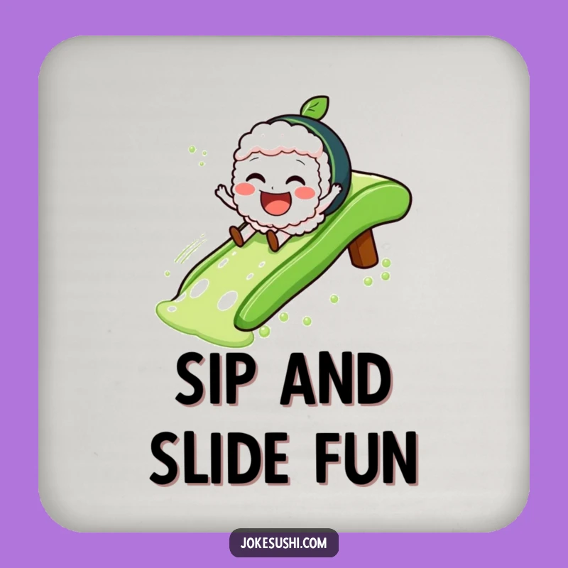Funny Sushi Slide Coasters: Protect Surfaces with Glee-ful Sushi Fun