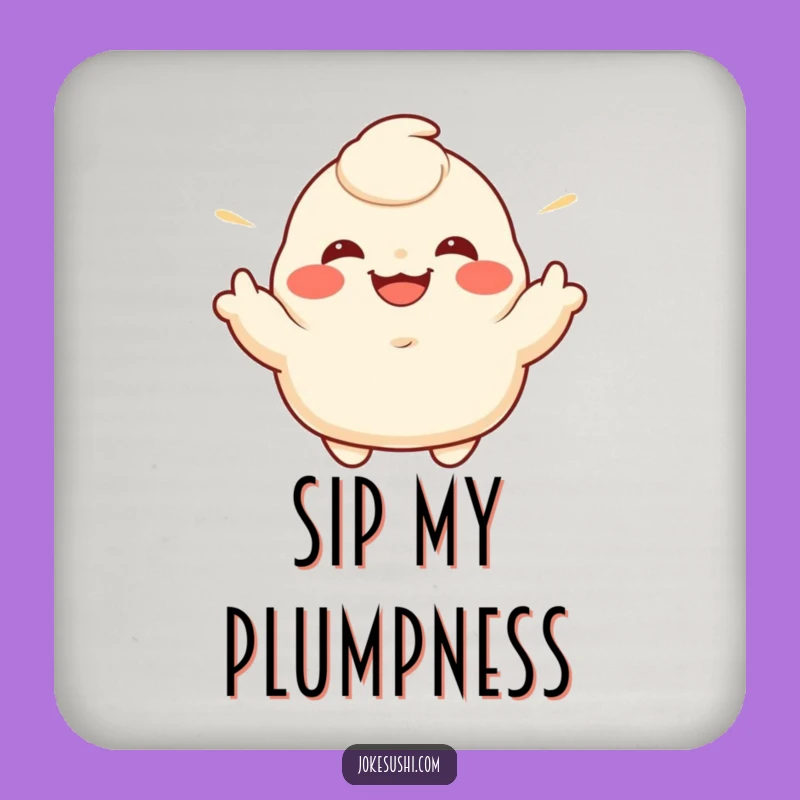 Funny Dumpling Drink Coaster Set: Protect Surfaces with Hilarious Foodie Style