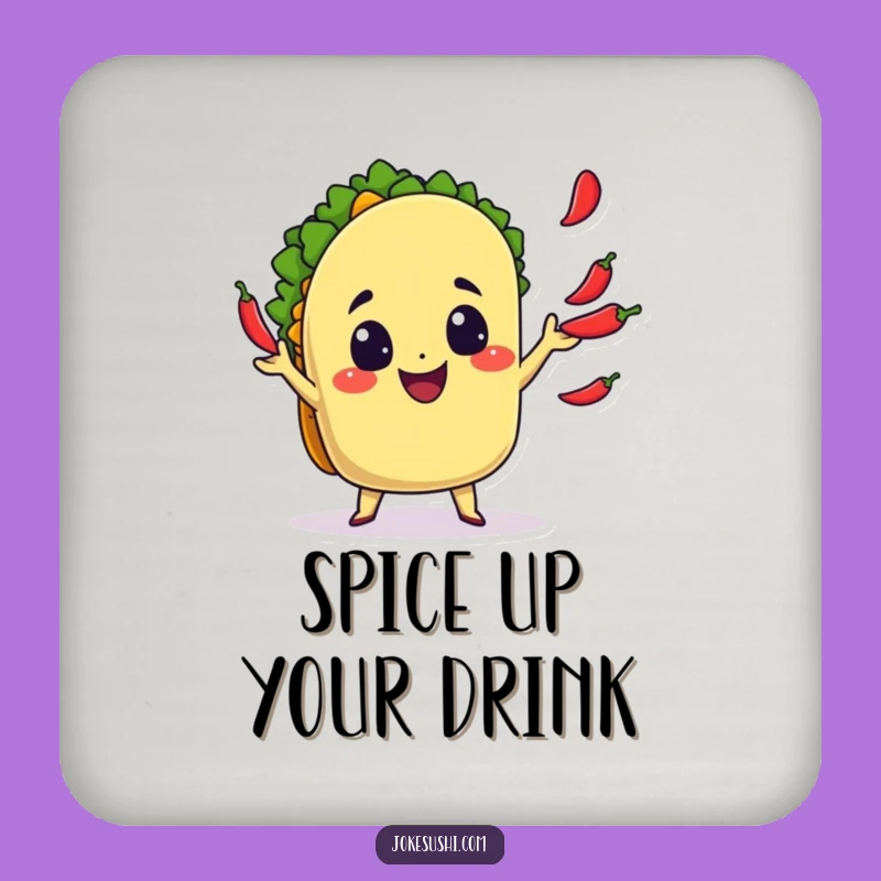 Funny Taco Coaster: Protect Surfaces With This Cheerful Funny Gift