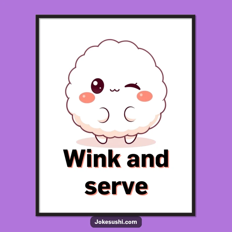 Funny Rice Ball Poster: Bring Playful Charm and Humor to Your Space