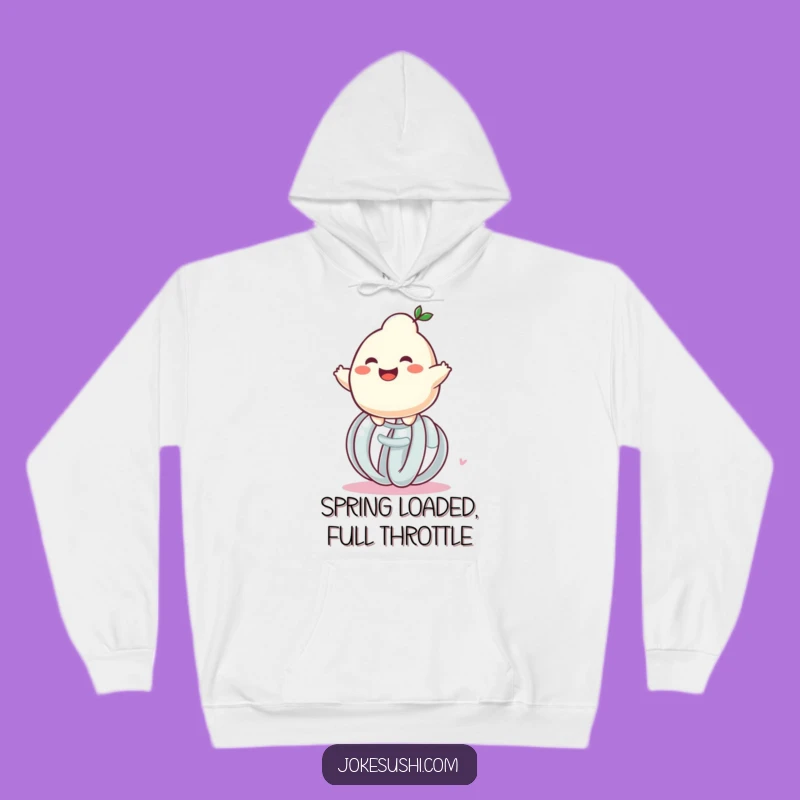 Cozy Funny Dumpling Spring Bounce Hoodie: Warmth & Laughter Guaranteed