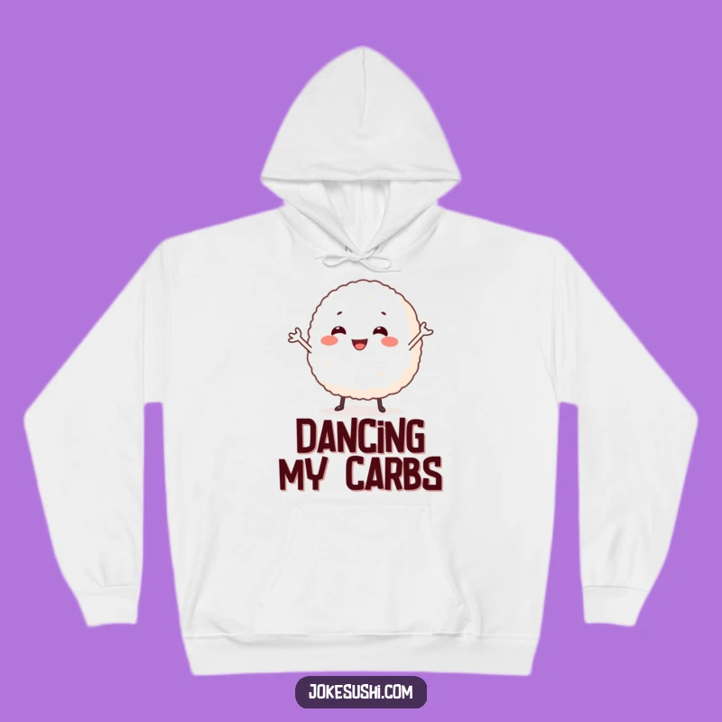 Funny Dancing Rice Ball Hoodie - Cozy Up with Silly Moves