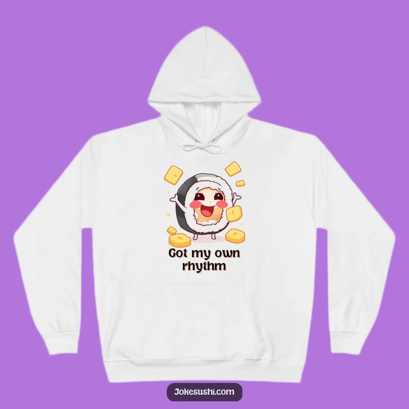 Funny Sushi Ginger Juggling Hoodie: Cozy & Hilarious Japanese Foodie Gift