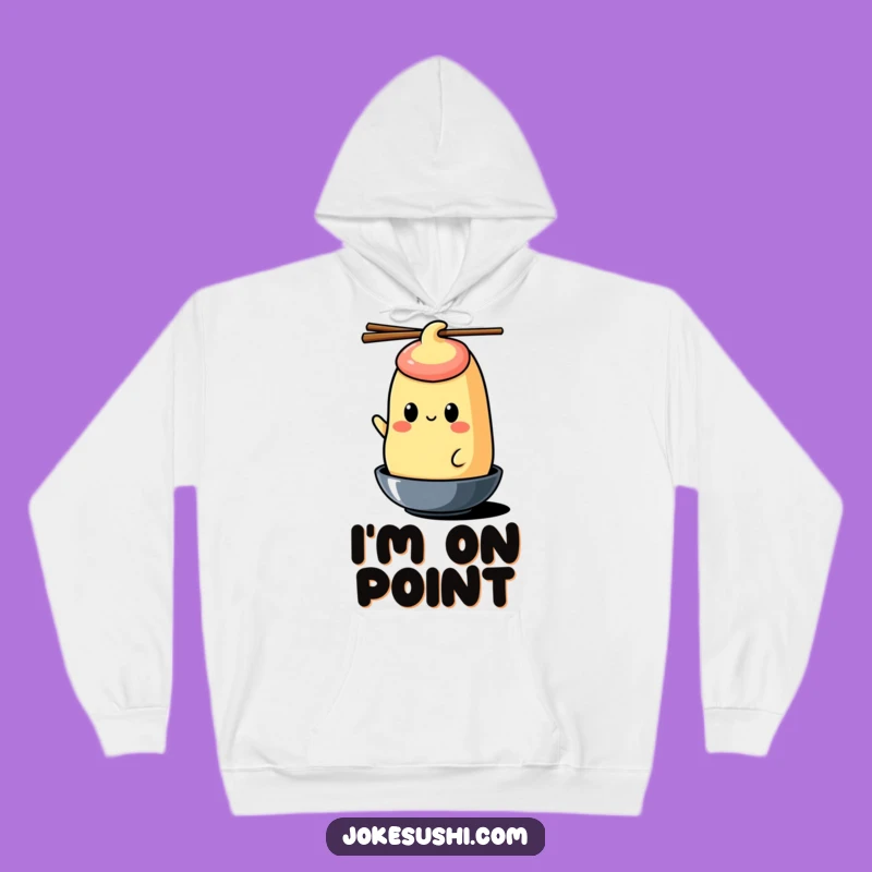 Funny Tamagoyaki Chopstick Hoodie: Stay Cozy and Balanced!