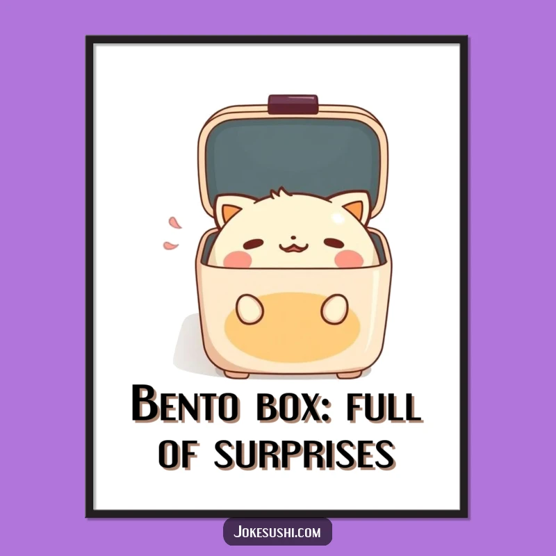 Free Printable Bento Box Art: Funny Downloadable Wall Art Decor for Food Lovers!