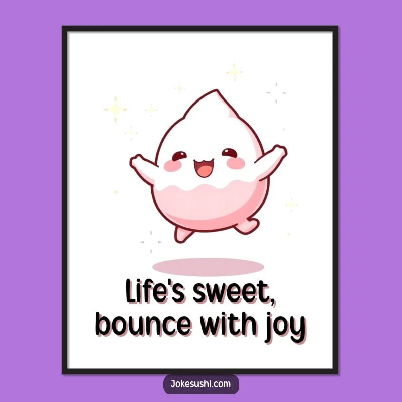 Funny Free Printable Wall Art: Playful Mochi for Whimsical Decor