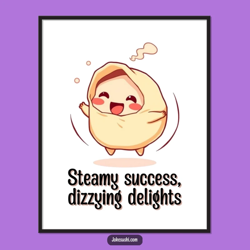 Funny Free Printable Wall Art: Gyoza Spin Art - Downloadable Decor!