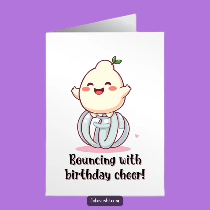 Free Printable Dumpling Spring Birthday Card - Funny Downloadable Gift!