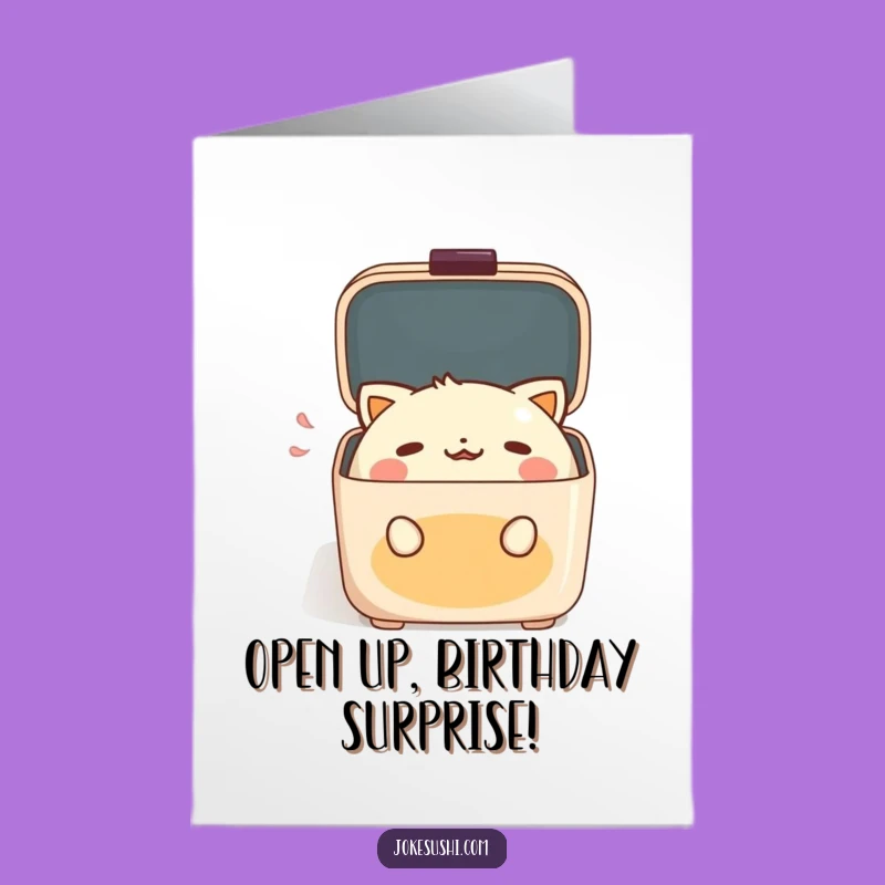 Free Printable Bento Box Birthday Card: Funny Downloadable Gift for Foodies!