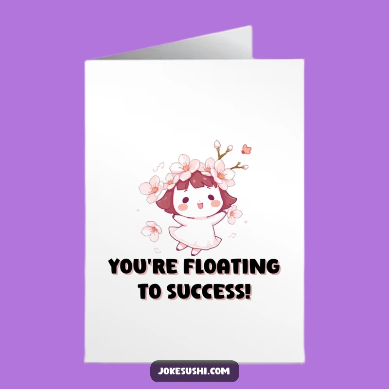 Blossom Breeze Congrats Card: Free Printable Floating Joy Downloadable!