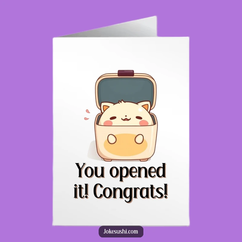 Free Printable Bento Box Congrats Card: Hilarious Downloadable Gift for Any Occasion!