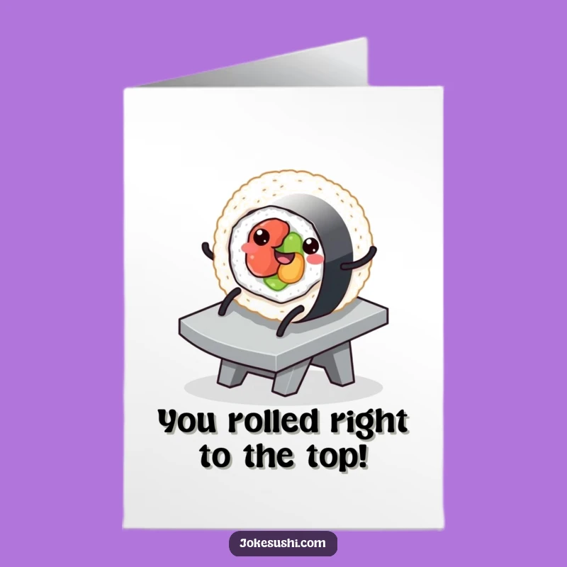 Free Printable Congrats Card: Funny Sushi Slider, Awesome Downloadable Gift