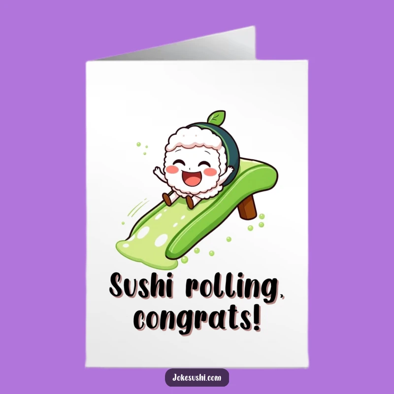 Free Printable Sushi Congrats Card: Hilarious Downloadable Gift for Celebrations!