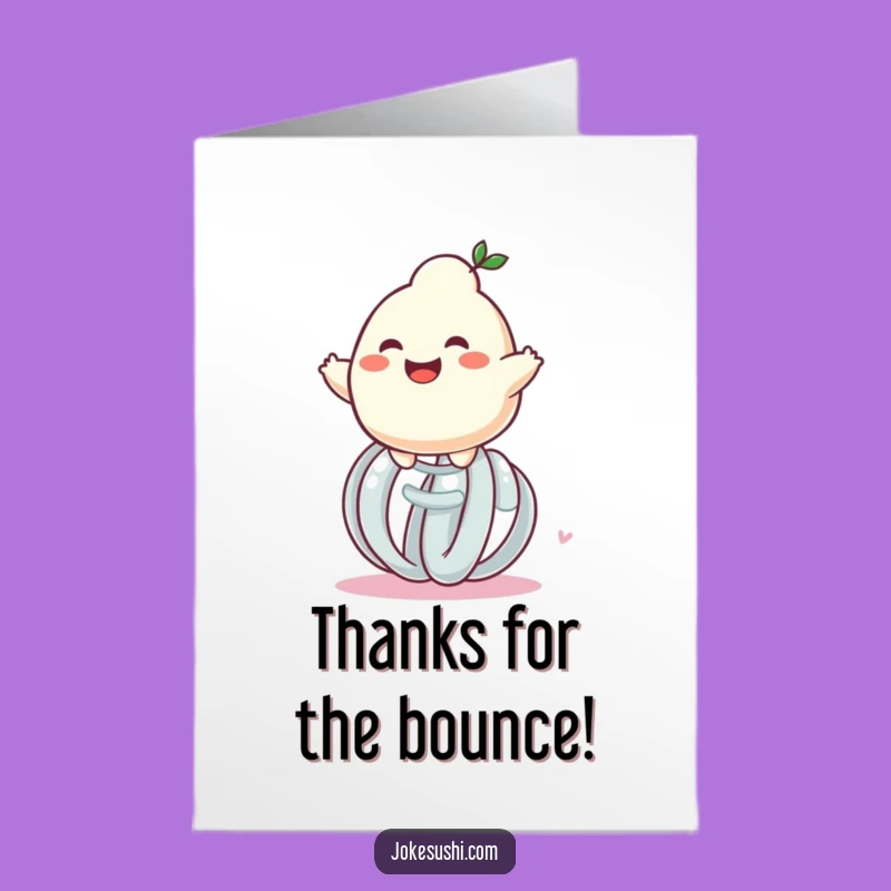 Free Printable Dumpling Spring Thank You Card - Funny Downloadable Gift!