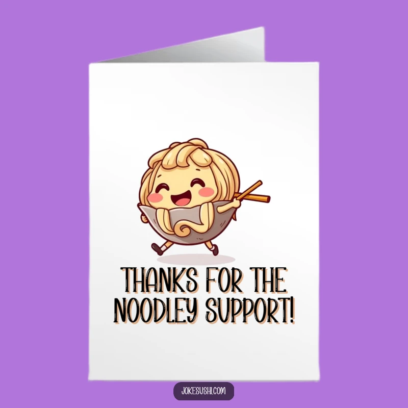 Free Printable Ramen Thank You Card: Funny Downloadable Gift for Foodies!